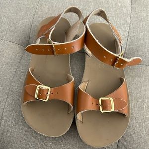 Sun sans surfer sandals size 13 brown leather